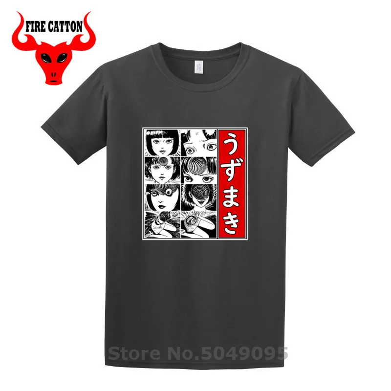 Новая футболка Uzumaki с героями мультфильмов Мужская японским морским ужасом аниме