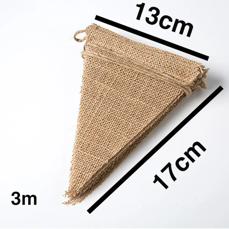 Винтажная джутовая веревка фотография реквизит 3 м|Флажки вымпелы и конфетти| |