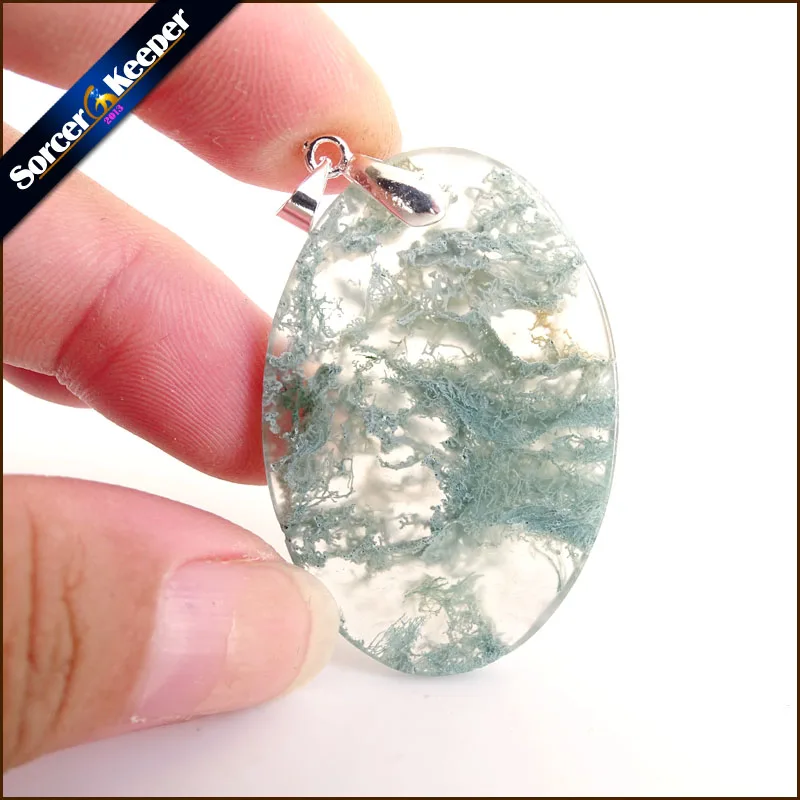 Лот Для женщин Moss Агаты бисер Натуральный камень Бусины DIY свободные шарики для DIY кристалла Цепочки и ожерелья ювелирных изделий 1 шт. US951