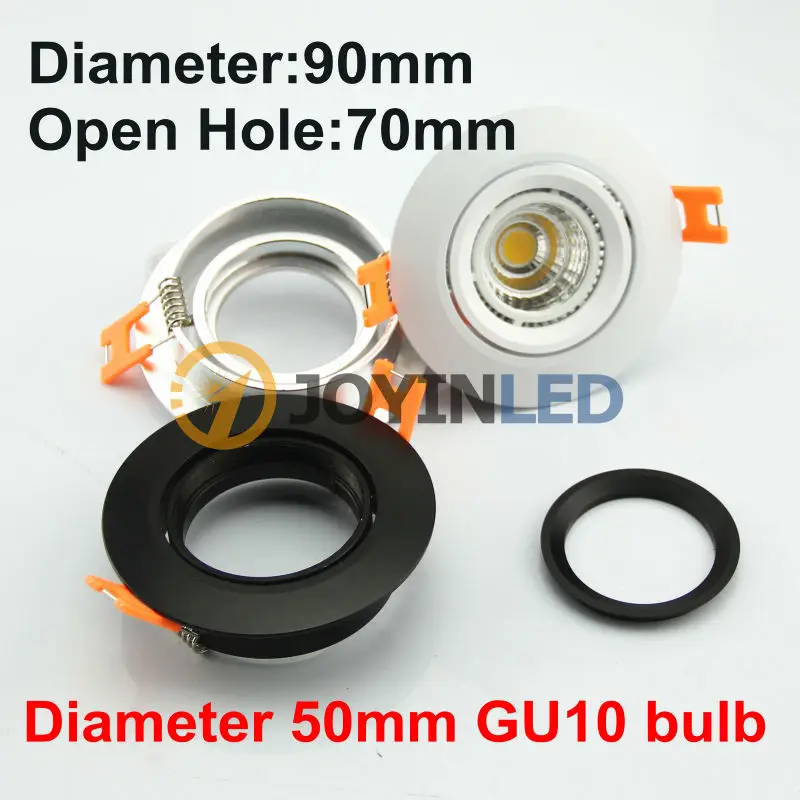 10 шт. алюминиевые Кронштейны для светодиодов|spotlight frame|mount spotlightspotlight mounting bracket |