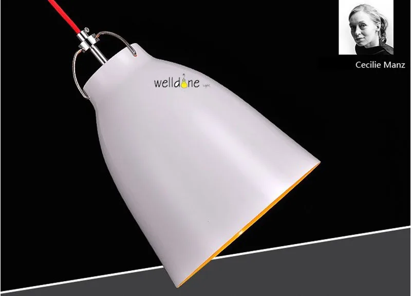 Черный белый E27 простой дизайн дивана скандинавский алюминиевый подвесной