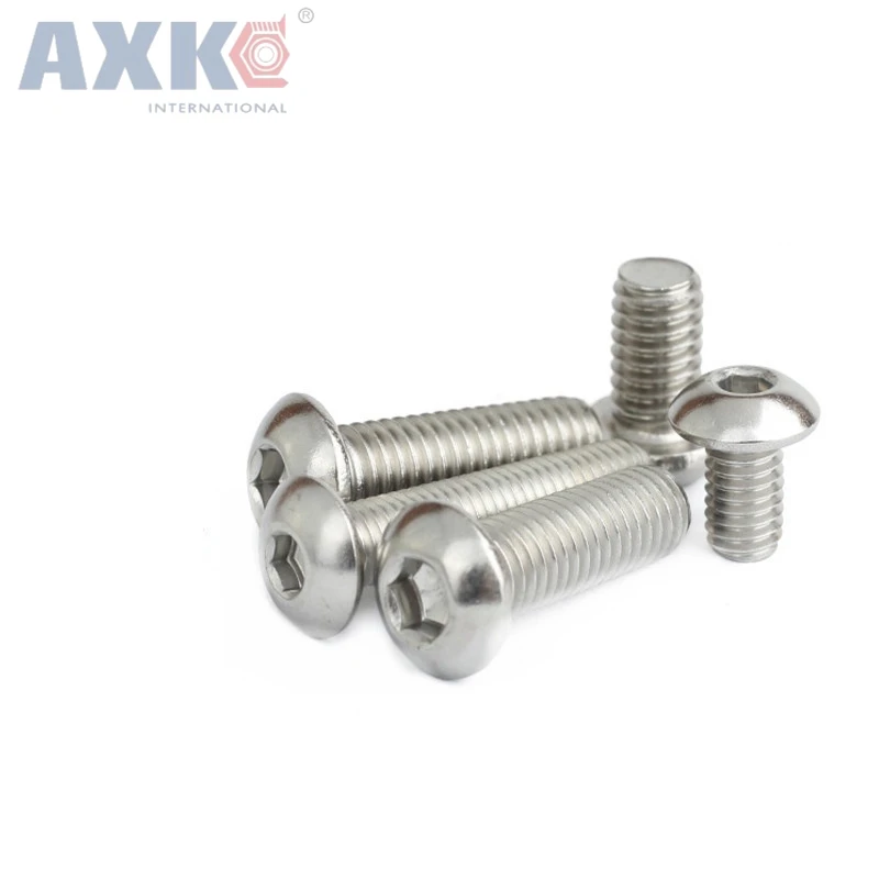 AXK 304 нержавеющая сталь M5x16 ISO 7380 головка с шестигранной головкой Ti GR2 полированная