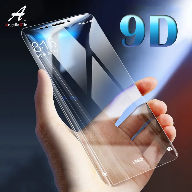 Закаленное стекло 9D с закругленными краями для Xiaomi Redmi Note 4X 5A s2 5 Plus Y1 lite A1 Mi 8 6 6X 5X