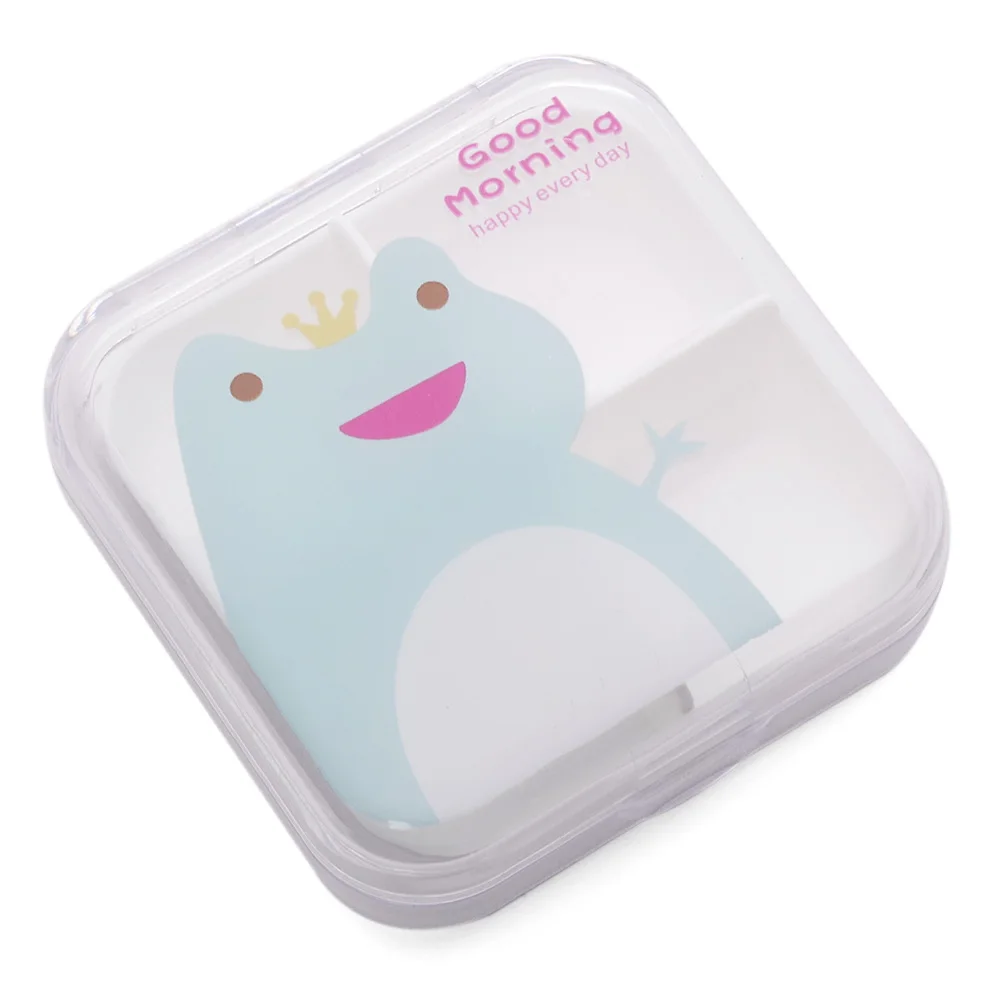 Портативный пластиковый мини контейнер для таблеток с рисунком из мультфильма