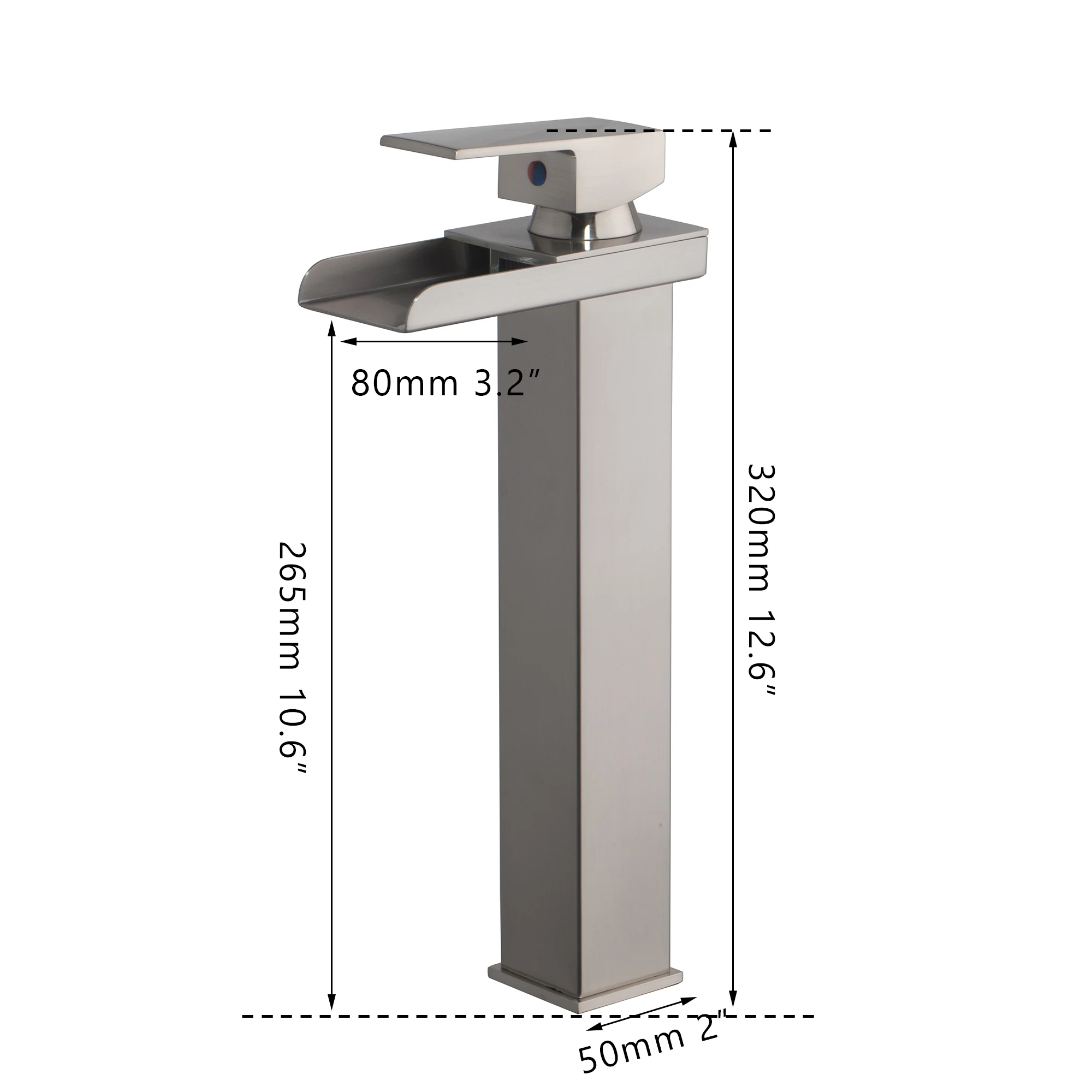 Nickel Brushed T Никель Матовый кран для ванной комнаты смеситель черный белый живопись Водопад Хром Латунь воды Умывальник смеситель кран - Цвет: Nickel Brushed T