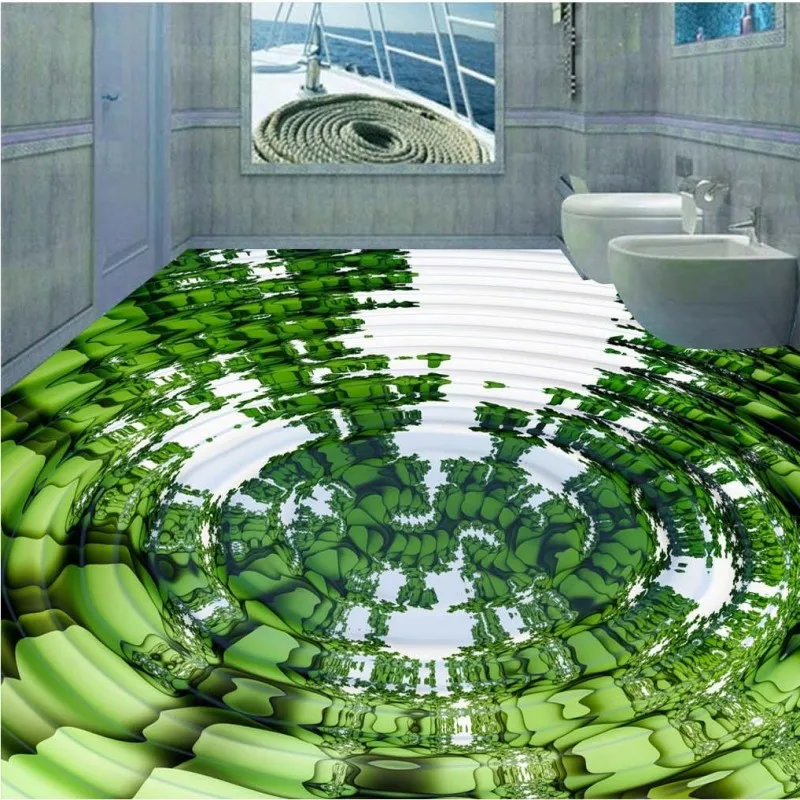 Бесплатная доставка новые 3D обои с волнистым движением напольные для гостиной