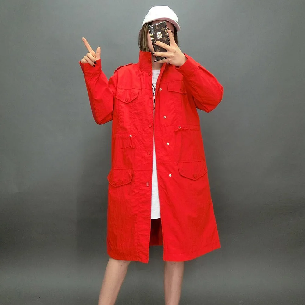 Элегантные женские плащи с длинным отложным воротником Дизайнерские Пальто