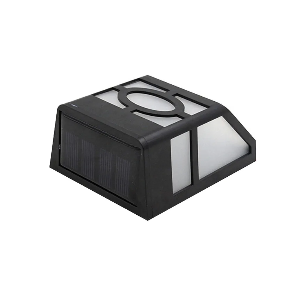 Солнечный 2 LED наружный садовый настенный светильник ярд ландшафтный свет