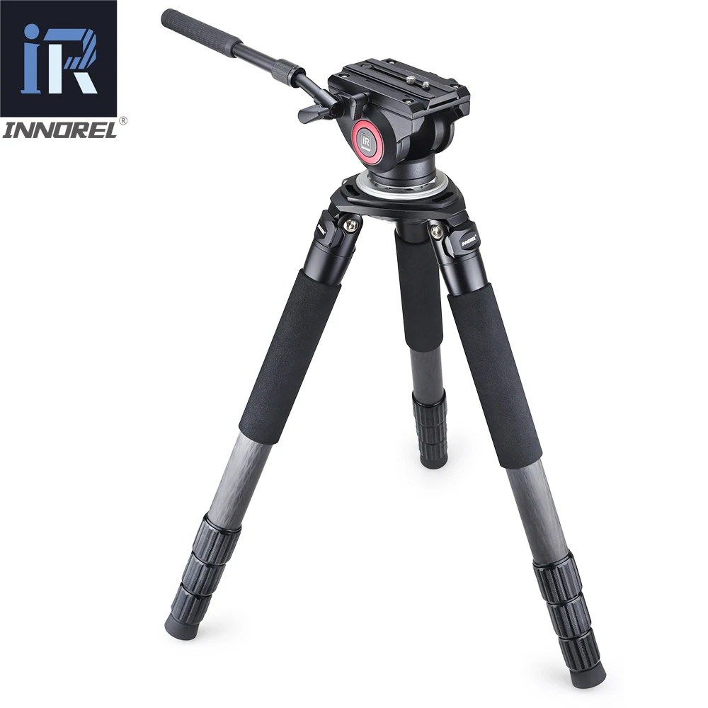 rt90clt404c top level carbon fiber tripod professional birdwatching heavy duty camera stand 40mm tube 40kg load 75mm adapter free global shipping