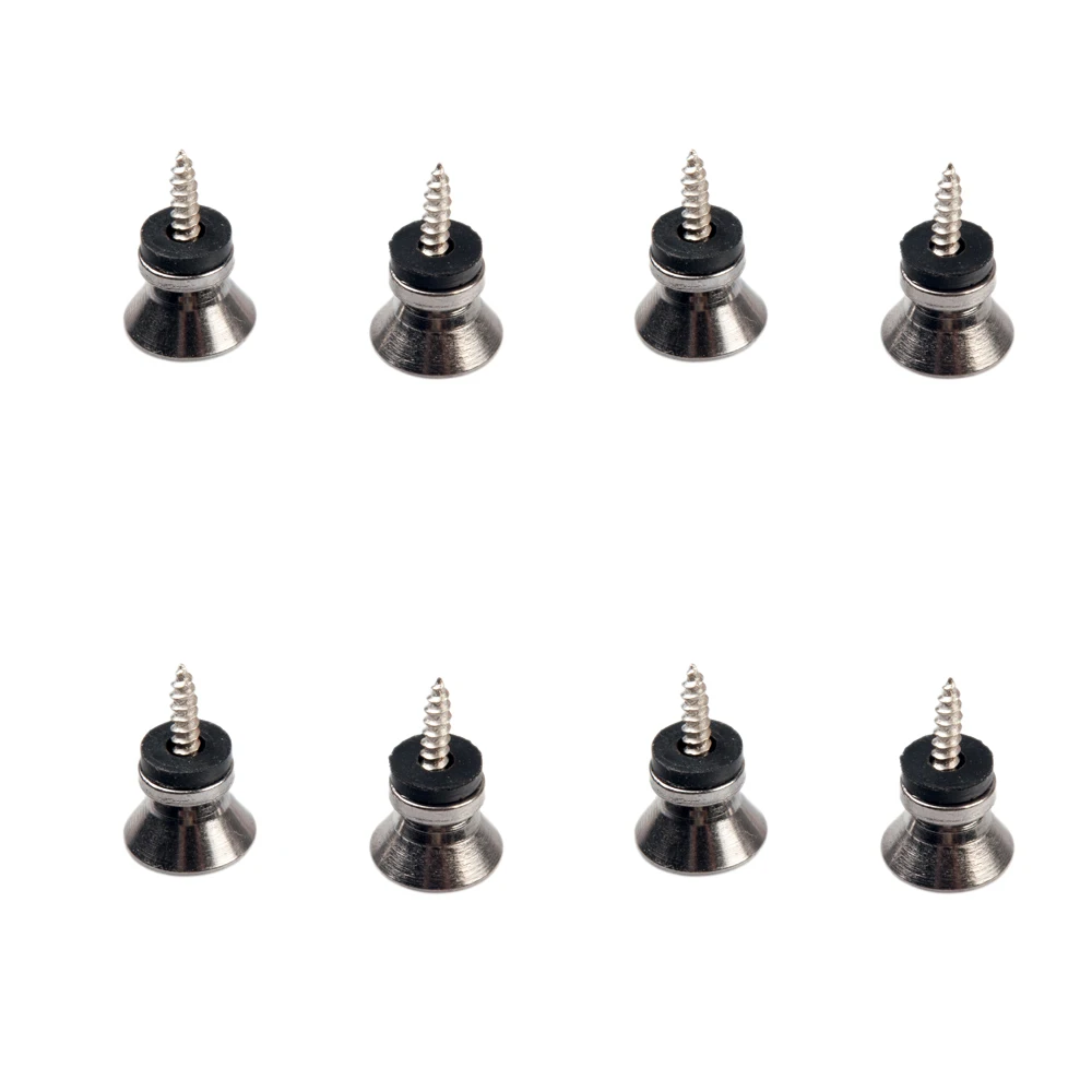 8 шт. ремешок гитары с кнопкой блокировки укулеле бас для ногтей Металлическая