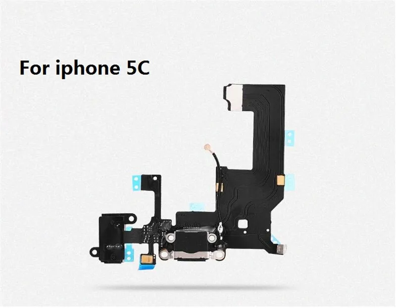 100 шт./лот USB зарядный порт док-разъем гибкий кабель + микрофон аудиоразъем для