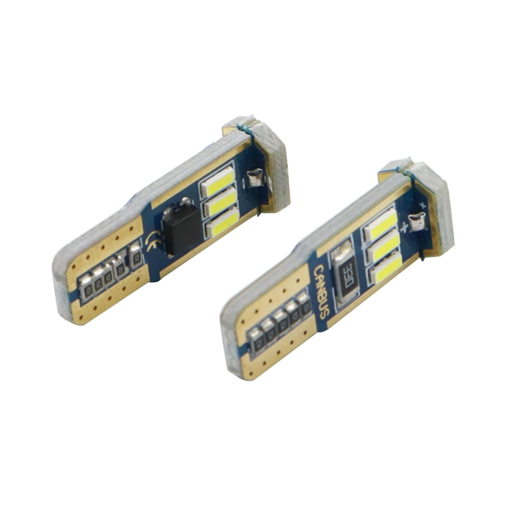 YSY 10 шт. t10 led Canbus светильник без ошибок W5W 4014 9smd белый 12В лампы для автомобиля