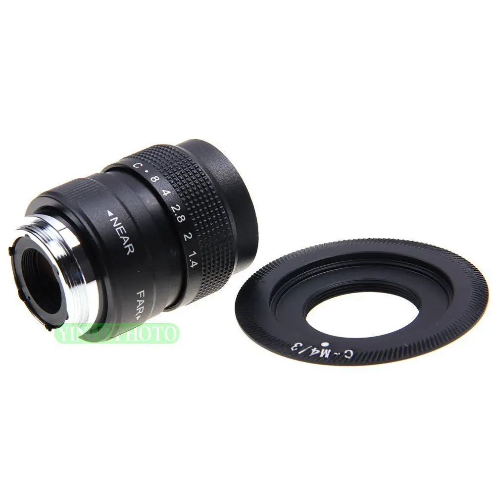 Fujian 25 мм F1.4 CC TV lens + C Mount для Micro 4/3 m4/3 Olympus EPL5 EPM3 EPL7 OM D EP1 EP2 EP3 EP6 EPL6 EPL3 E M5 M10|c mount|fujian 25mm