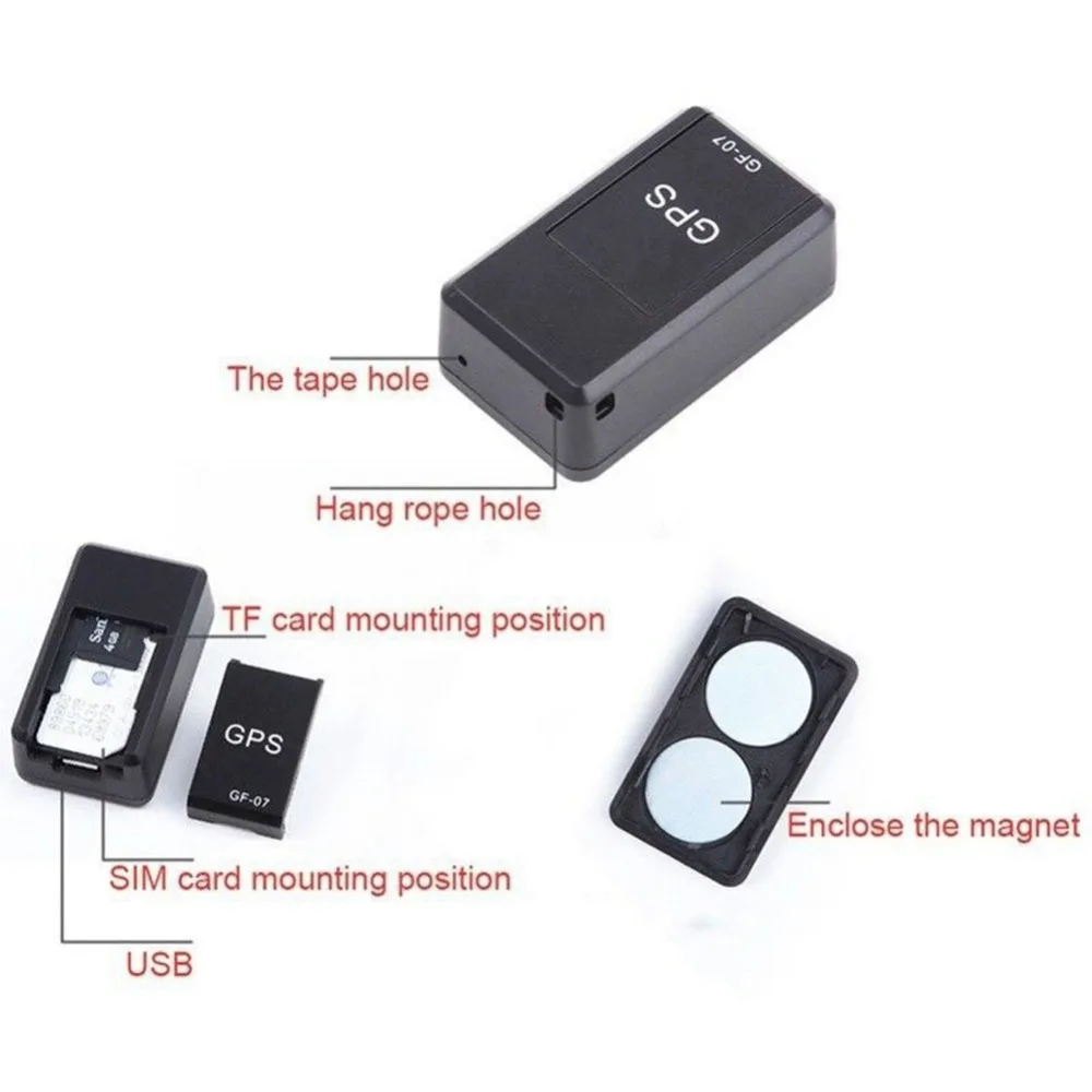 GSM GPRS Мини Автомобильный GPS локатор трекер автомобильный анти потеря Запись