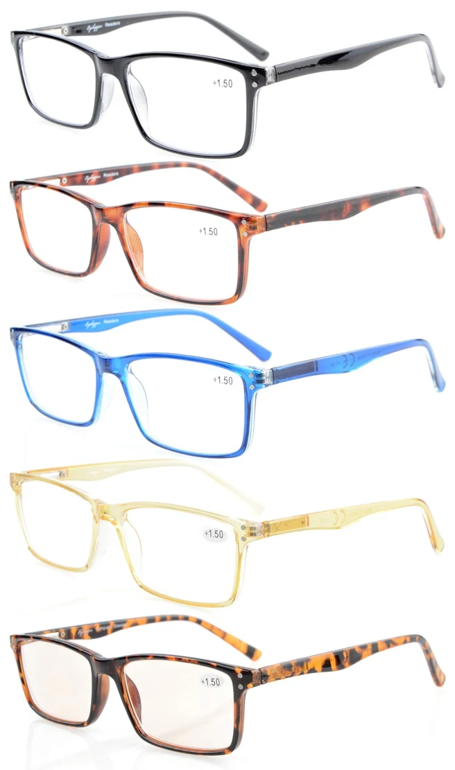 R802 Mix Eyekepper 5 Pack Стильные качественные очки для чтения с пружинными петлями в