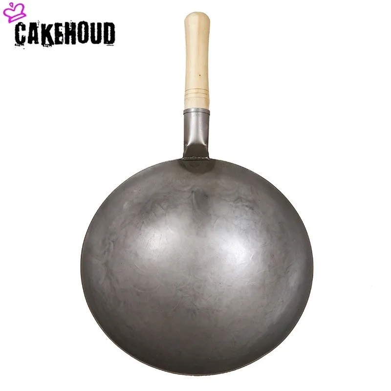 CAKEHOUD Ho использовать держать не покрытие железа ручной ковки Рамадан воки для кухни Антипригарная посуда общего использования для и индукционной плиты