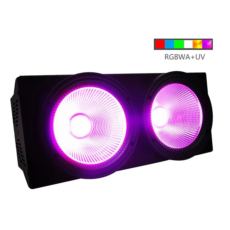 200W COB 6in1 2 глаза светодиодный 200 Вт COB Par свет RGBWA+ UV 6в1 DMX 512 освещение для профессиональной большой Театральная сцена зрительское сиденье - Цвет: 200W COB 6in1