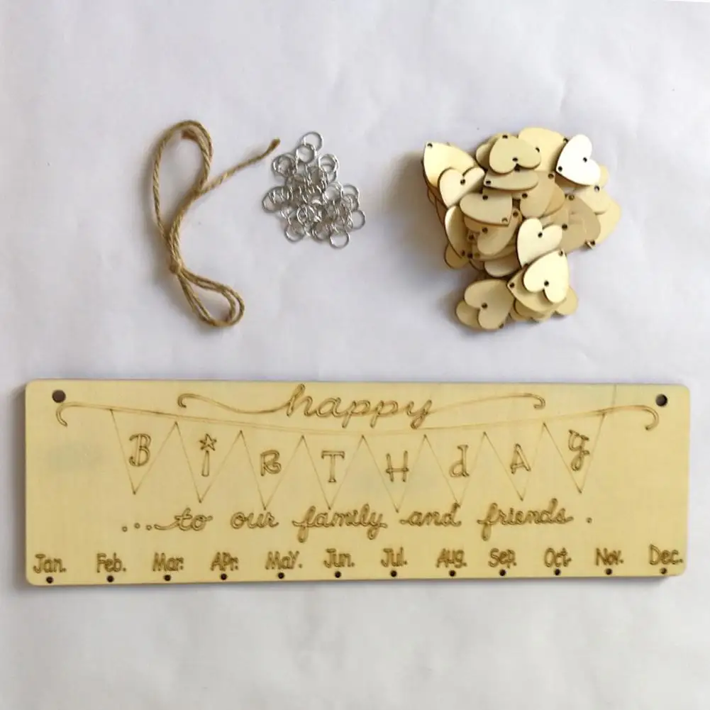 DIY семьи Друзья День рождения Юбилей Календарь Дата план висячая доска