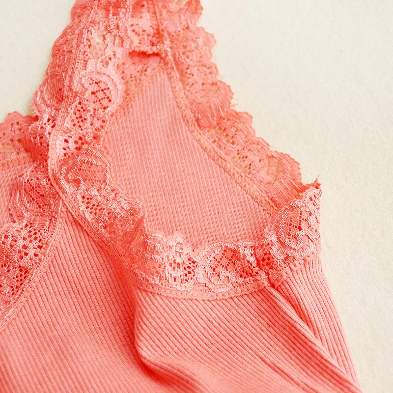 Женская кружевная майка из 93% хлопка 11 цветов|lace camisole|womens lace camisolest-shirt slim woman |