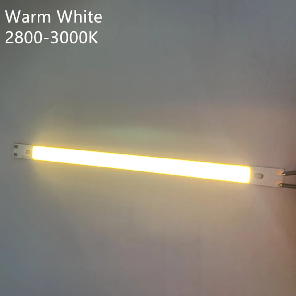 warm white 2 шт DC 12V 5W светодиодные cob полосы света красный зеленый теплый белый, холодный белый излучающий диод лампы cob цвета для автомобильных ламп - Испускаемый цвет: warm white