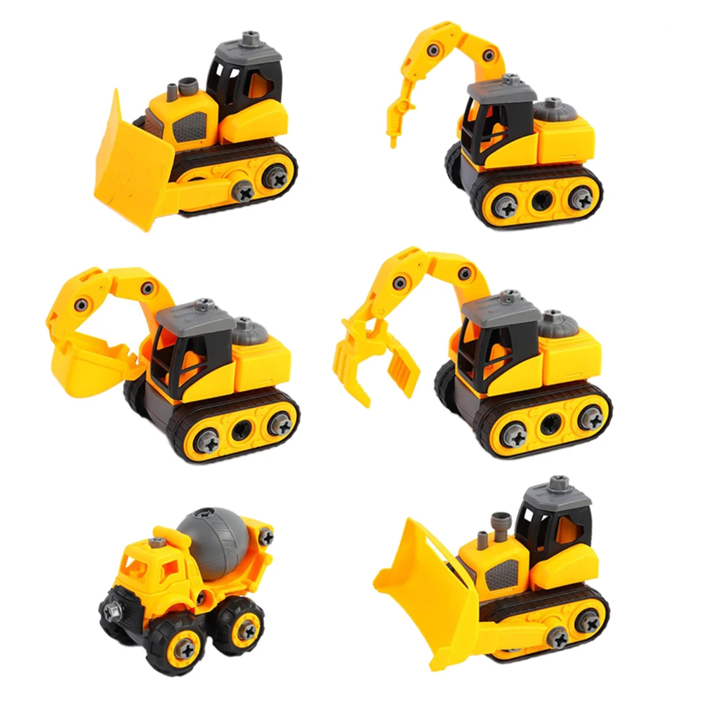 

DIY Children Car Excavator Engineering Disassembly Assembly Toys Educational Blocks Toys With Assemble Screw Driver Nut Dropship