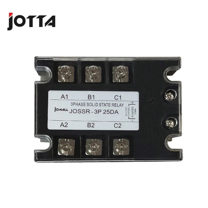 Jotta SSR 10DA/25DA/40DA/60DA DC управление AC трехфазное твердотельное реле 480VAC 3-32VDC
