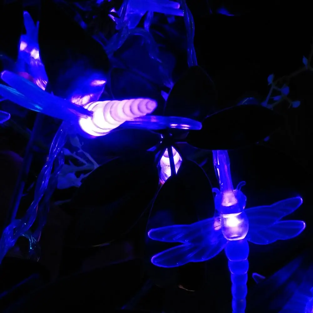 YIYANG Рождество новинка огни Стрекоза 9 видов цветов светодиодная гирлянда 10 м 100