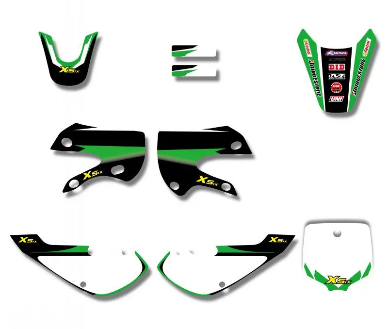 DID новый стиль КОМАНДА ГРАФИКА и фоны наклейки Наборы для KAWASAKI KLX 110 65 DRZ110 питбайк