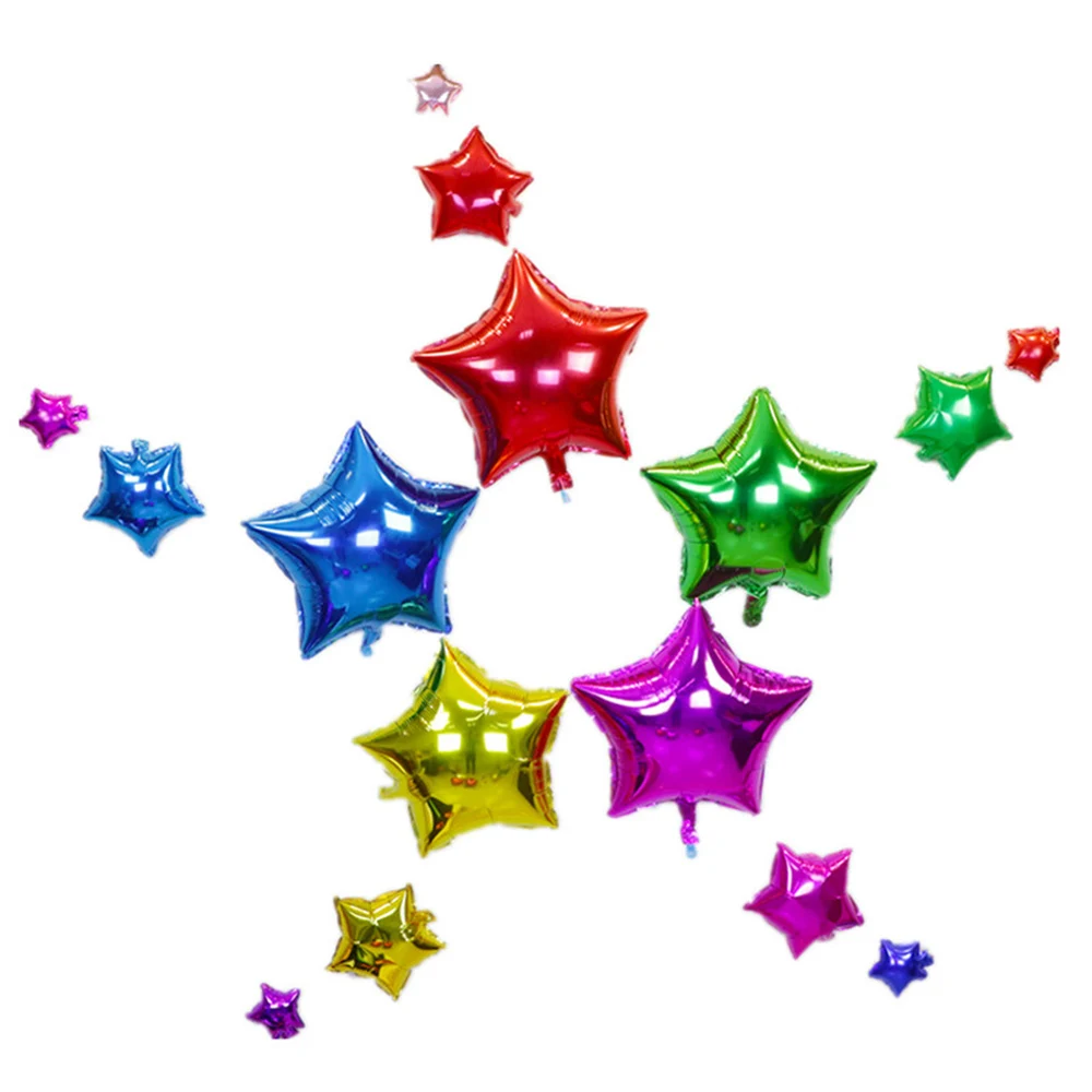 2016 Новый романтичный Свадебный декор звезда Алюминиевая Фольга Воздушный шар 10