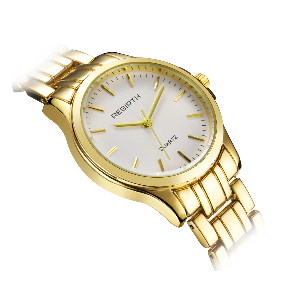 REBIRTH Luxury Women Watch Brands Crystal Sliver Dial Fashion Design Bracelet Watches Ladies Wrist Relogio | Наручные часы