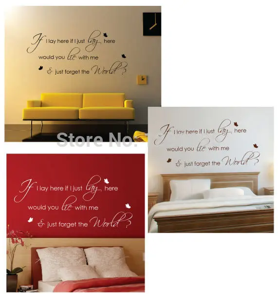 Лжи со мной художественные настенные цитатами съемные ПВХ Настенные Стикеры для
