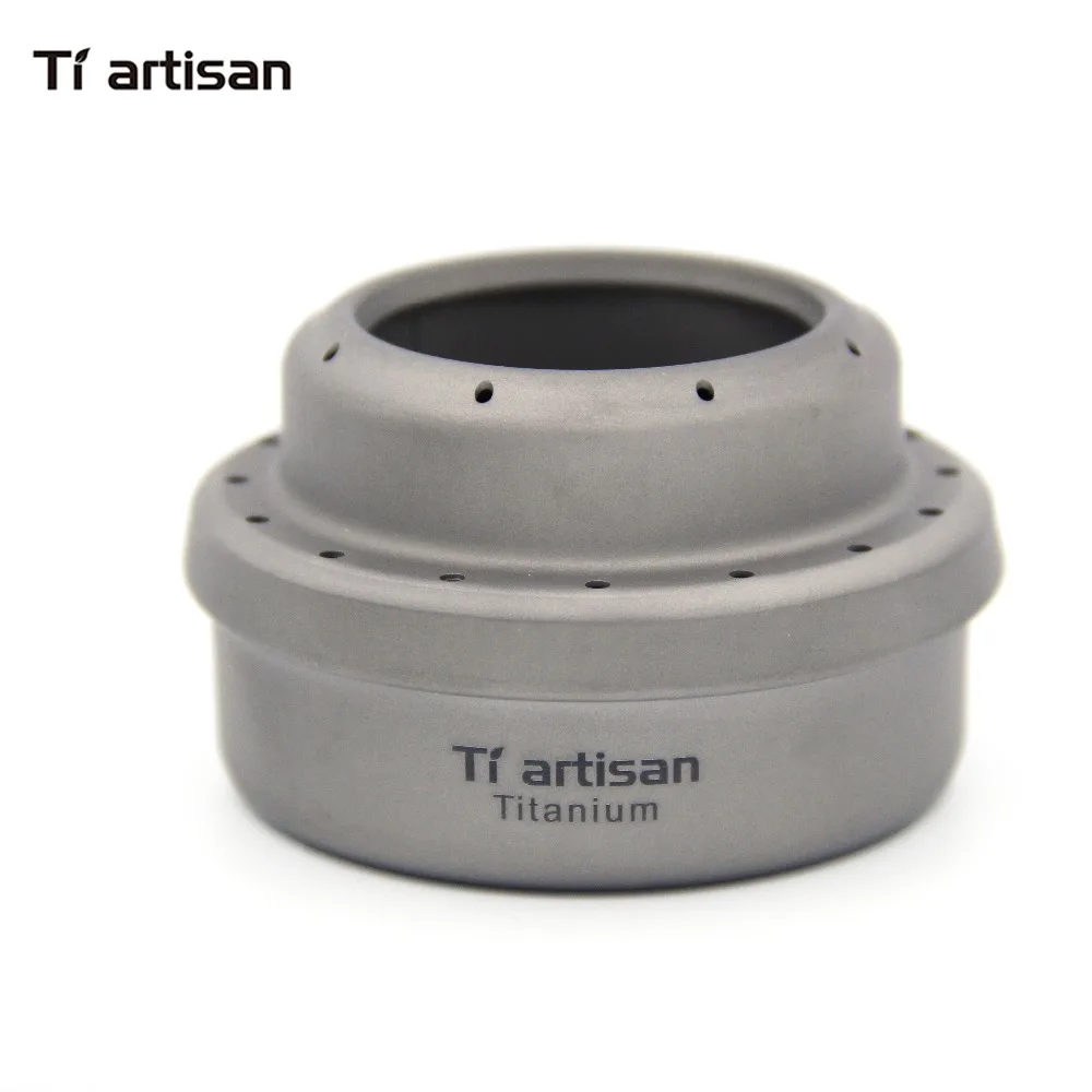 Tiartisan портативная походная титановая мини-спиртовая плита с стойкой | Спорт и