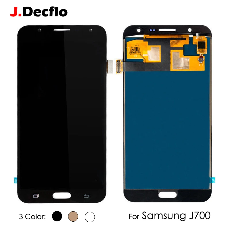 ЖК дисплей для samsung Galaxy J700 J7 2015 SM J700M DS J700F J700A регулировка яркости кодирующий