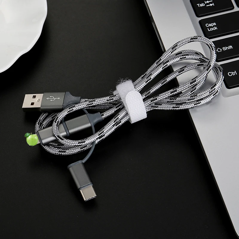 Кабели USB 3-в-1 для передачи данных кабель мобильного телефона кабель для передачи данных для Apple, Android для huawei Тип-C кабель для передачи данных от одного года до трех данных