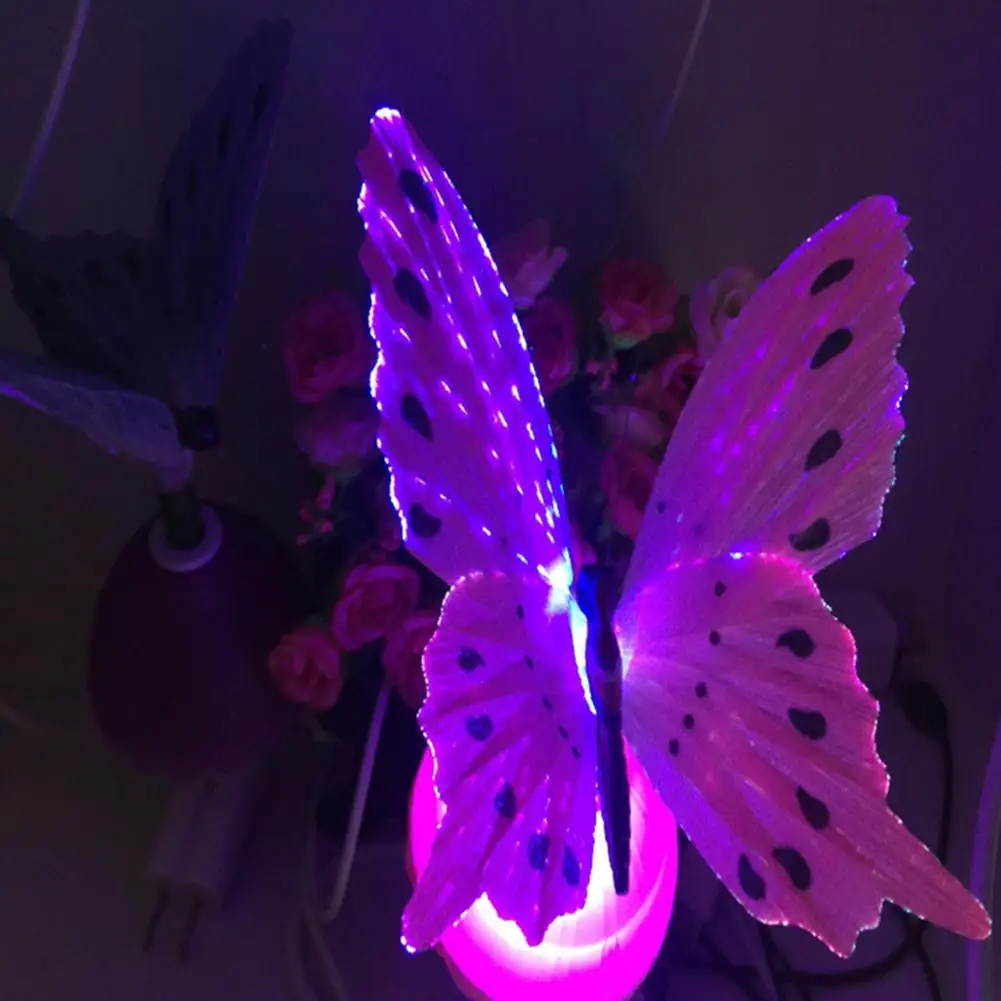 HobbyLane LED Романтический 7 цветов ночник для декора стен 110/220 в Бабочка красивый