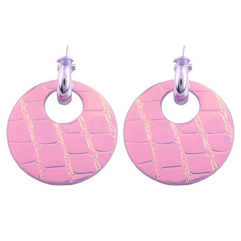 NeeFu WoFu круглые серьги кожаные большие медные женские Brinco Ear Oorbellen рождественский