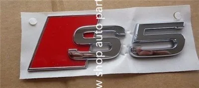 Прокат Chrome Эмблемы oem качество 's5' для Audi Cabriolet купе Sportback TFSI|car chrome|car badges emblemschrome