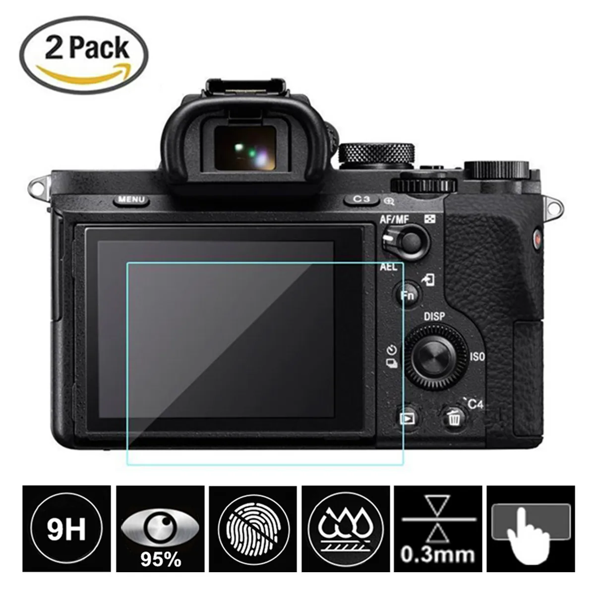 Защитный экран из закаленного стекла для Sony Alpha A6300 A6000 A5000 A99II A9 A7 II A7III A7RII A7SII RX10 RX100