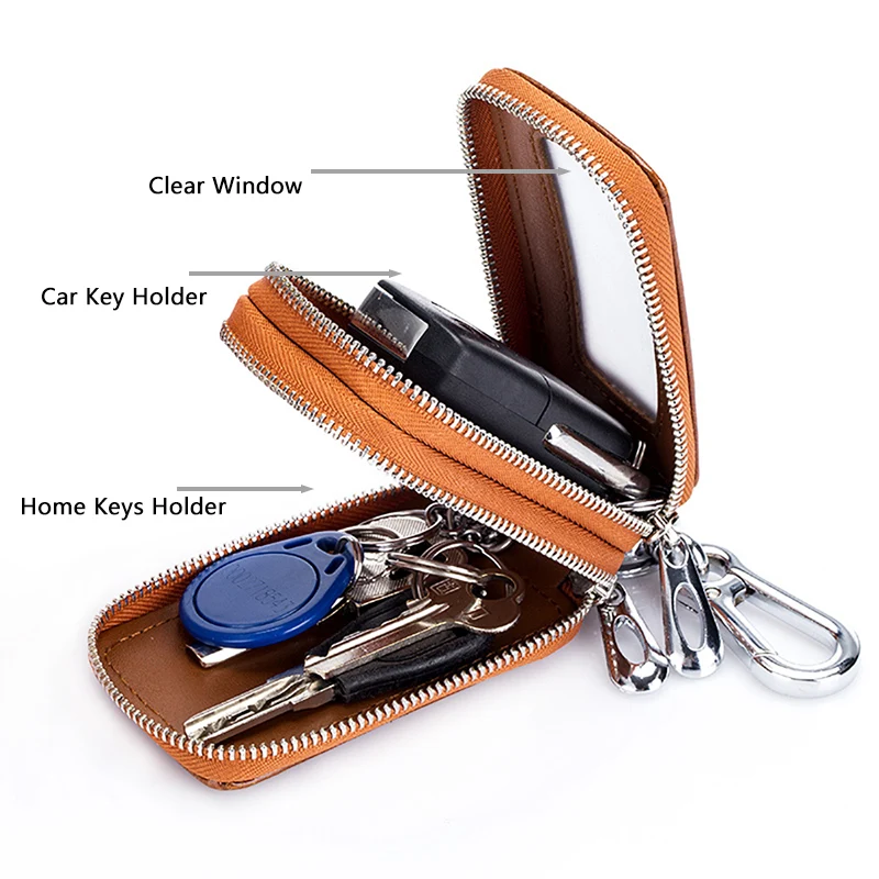 Ключница для автомобиля органайзер из натуральной кожи мужчин брелок кошелек