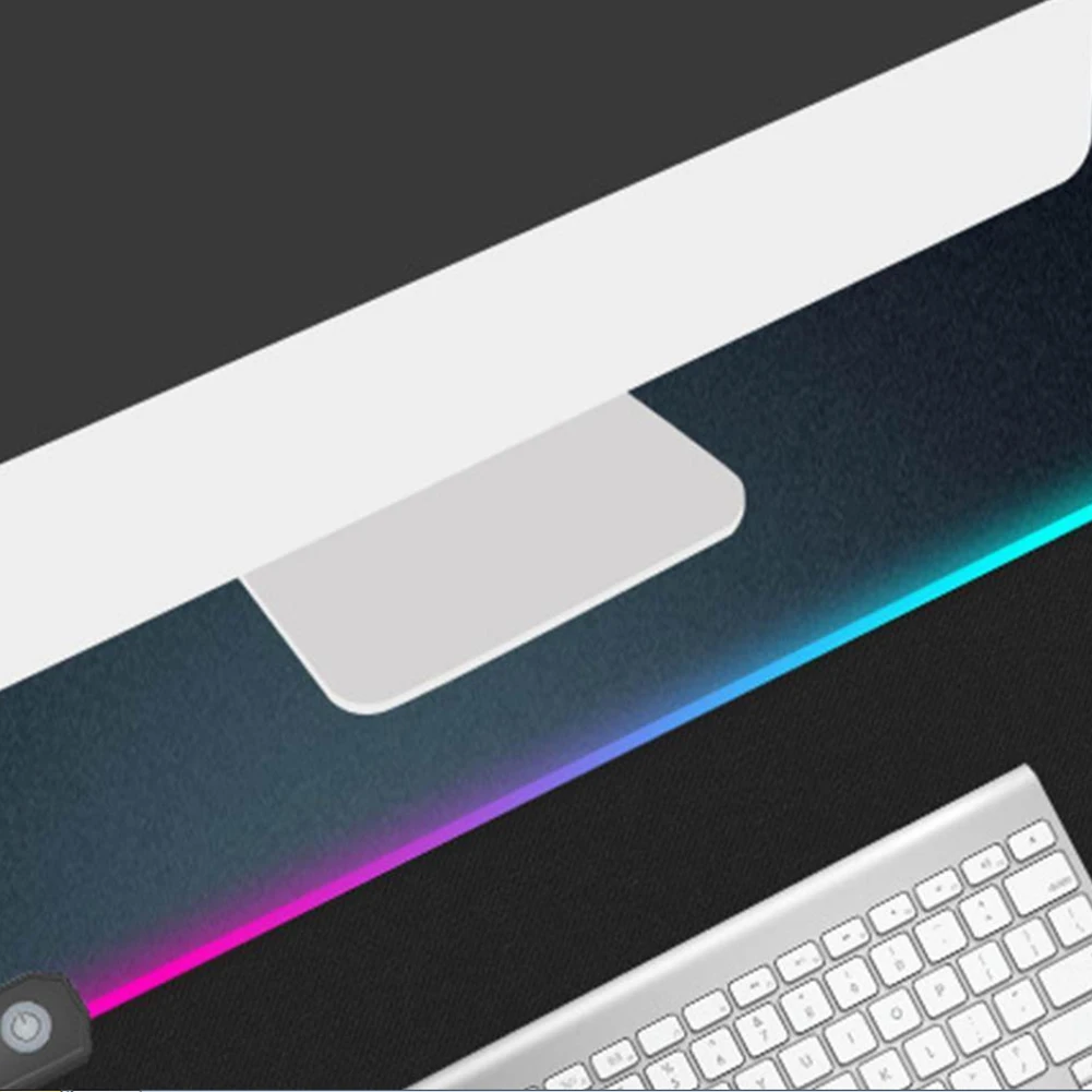Большой RGB USB Красочный светодиодный освещение, подсветка коврик для мыши и клавиатура игровой коврик для ПК компьютера 250*300*4 мм