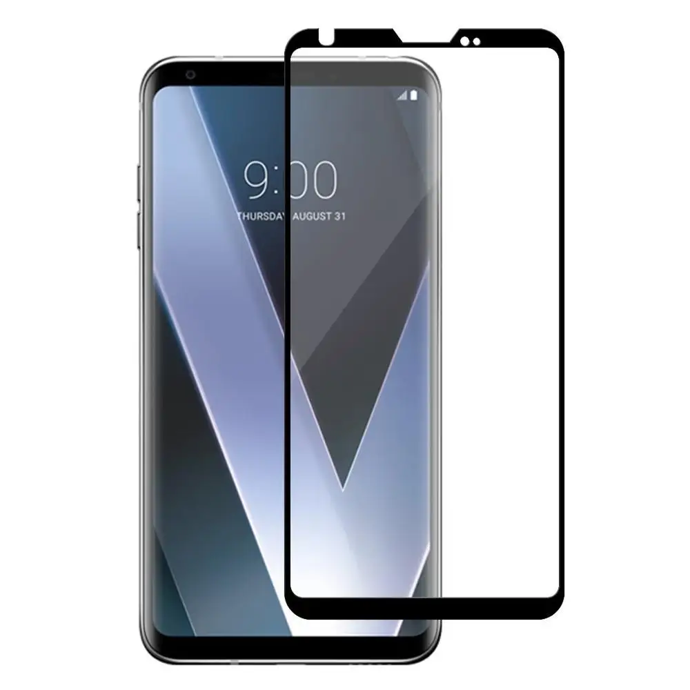 3D изогнутое закаленное стекло 9H для LG V40 V30 PLUS HD защита экрана Защитная пленка от