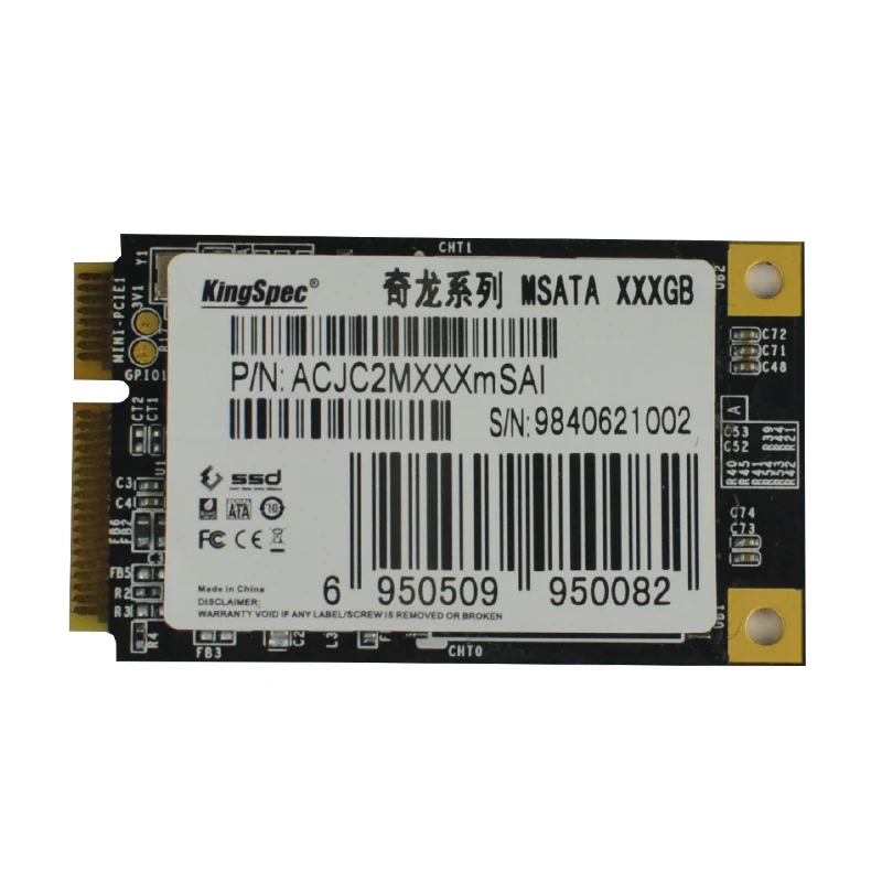 L Kingspec Мини PCIE mSATA SSD SATA III 6 ГБ/СЕК. 64 ГБ II 60 Жесткий Диск Твердотельный Для Dell M4500 Lenovo