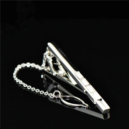 FLEXFIL Зажимы для галстука stickpin Подарочная булавка для галстука мужские модные квадратные высококачественные черные запонки с камнями stickpin продукты - Окраска металла: 4