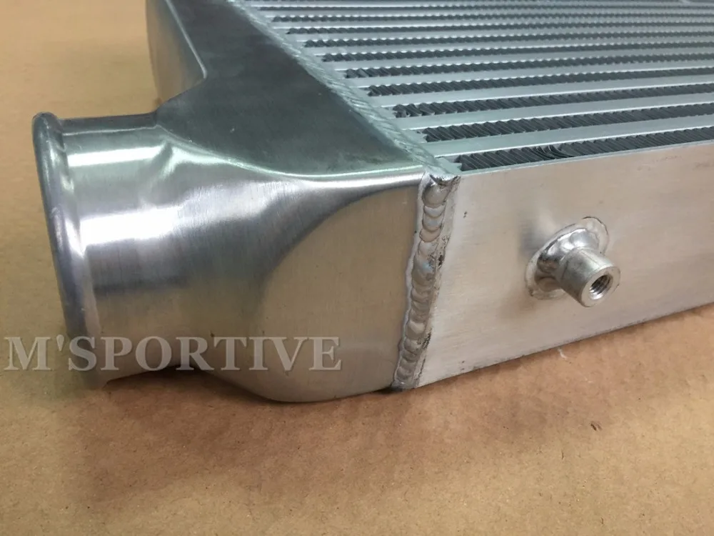 M'SPORTIVE 600*300*76mm Universal Turbo Intercooler bar&ampplate Front Mount intercooler Polished with 3&quot Inlet/Outlet | Автомобили