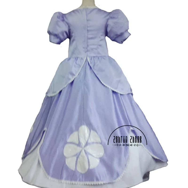 Модные Стиль принцесса платье София Маскарадный костюм для рождества и