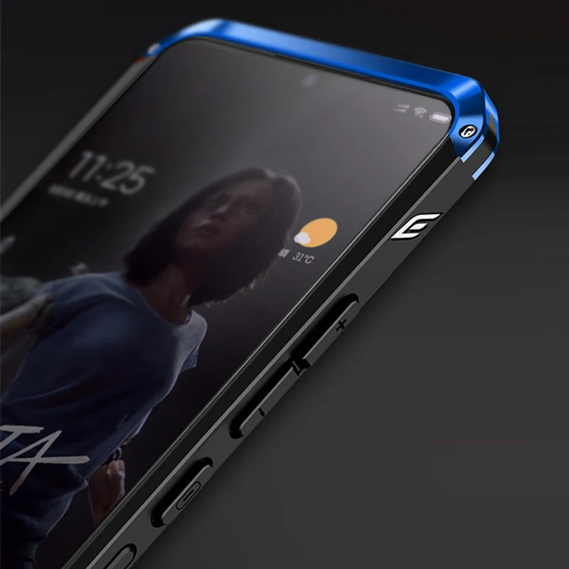 Роскошный противоударный чехол для Xiaomi Redmi Note 8Pro, алюминиевый металлический каркас, жесткий чехол из ТПУ Для Xiaomi 9 Note7 Mi8, чехол, броня, Fundas