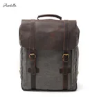 M062 новый модный рюкзак кожаный холщовый Мужской Рюкзак Школьная Сумка военный рюкзак женский рюкзак мужской рюкзак Mochila