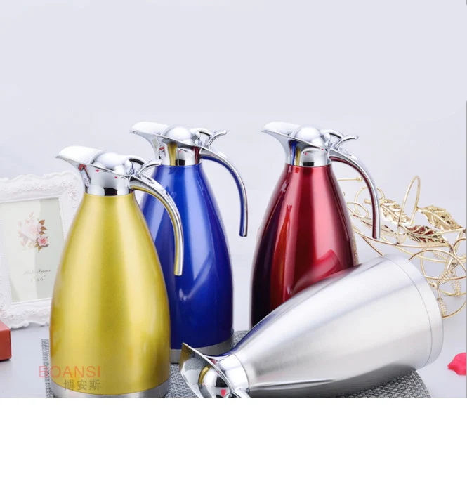 

Stainless steel vacuum double European coffee household flask gift cold flask