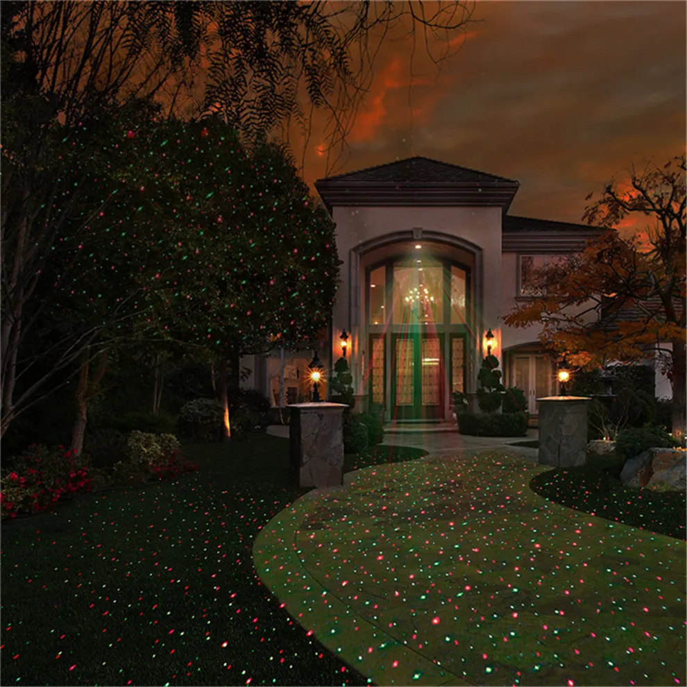 Инопланетянин открытый лазерные рождественские огни эльф красный зеленый Xms