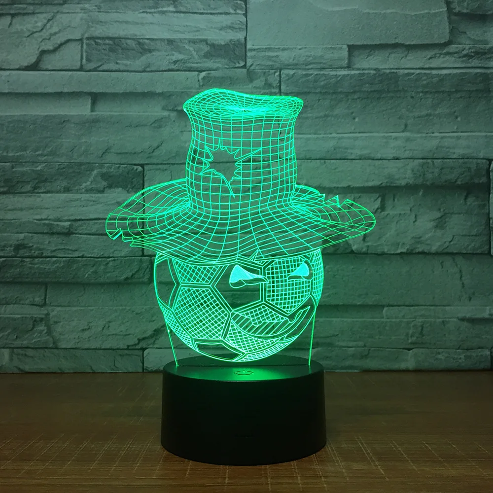 Новый подарок на Хэллоуин 3D Улыбка футбол одежная соломенная шляпа